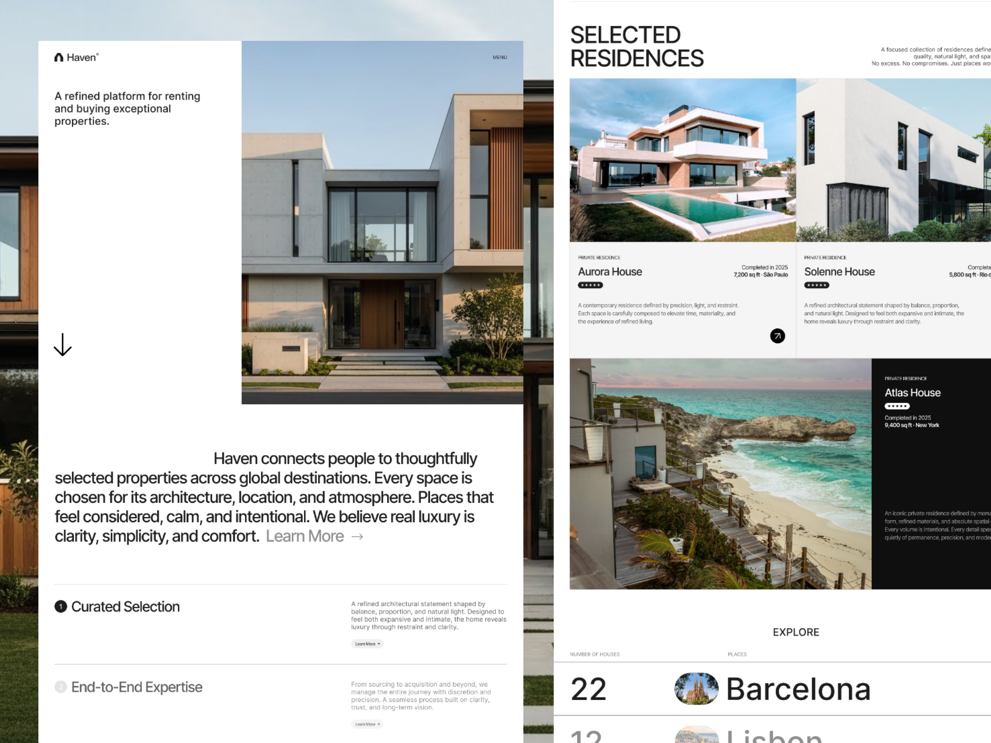 Example of Website & Landing Page Design Service