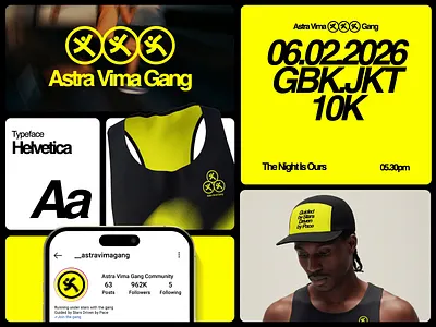Astra Vima Gang - Visual Branding 3d agencycreative animation brand design brand identity graphic design logo logodesign motion graphics running runningcommunity ui visual visual branding