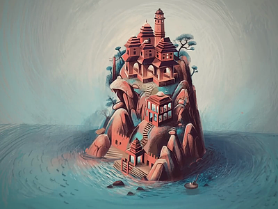 Mind-scapes animation classical forts game heritage illustration india mental canvas modern reimagine story
