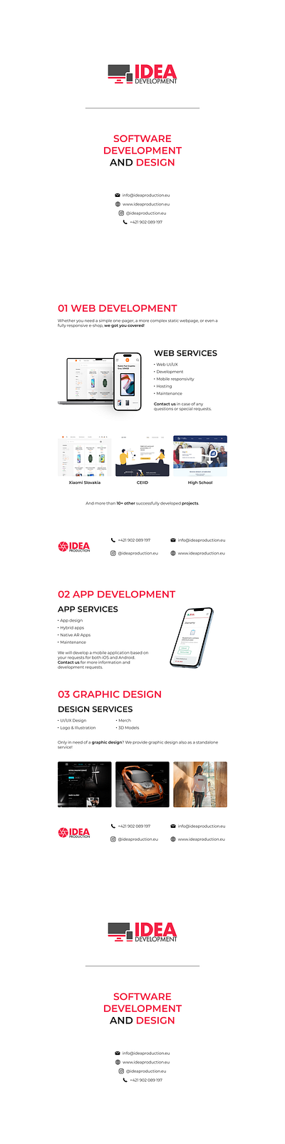 IDEA Development Brochure brochure design graphic design print print design