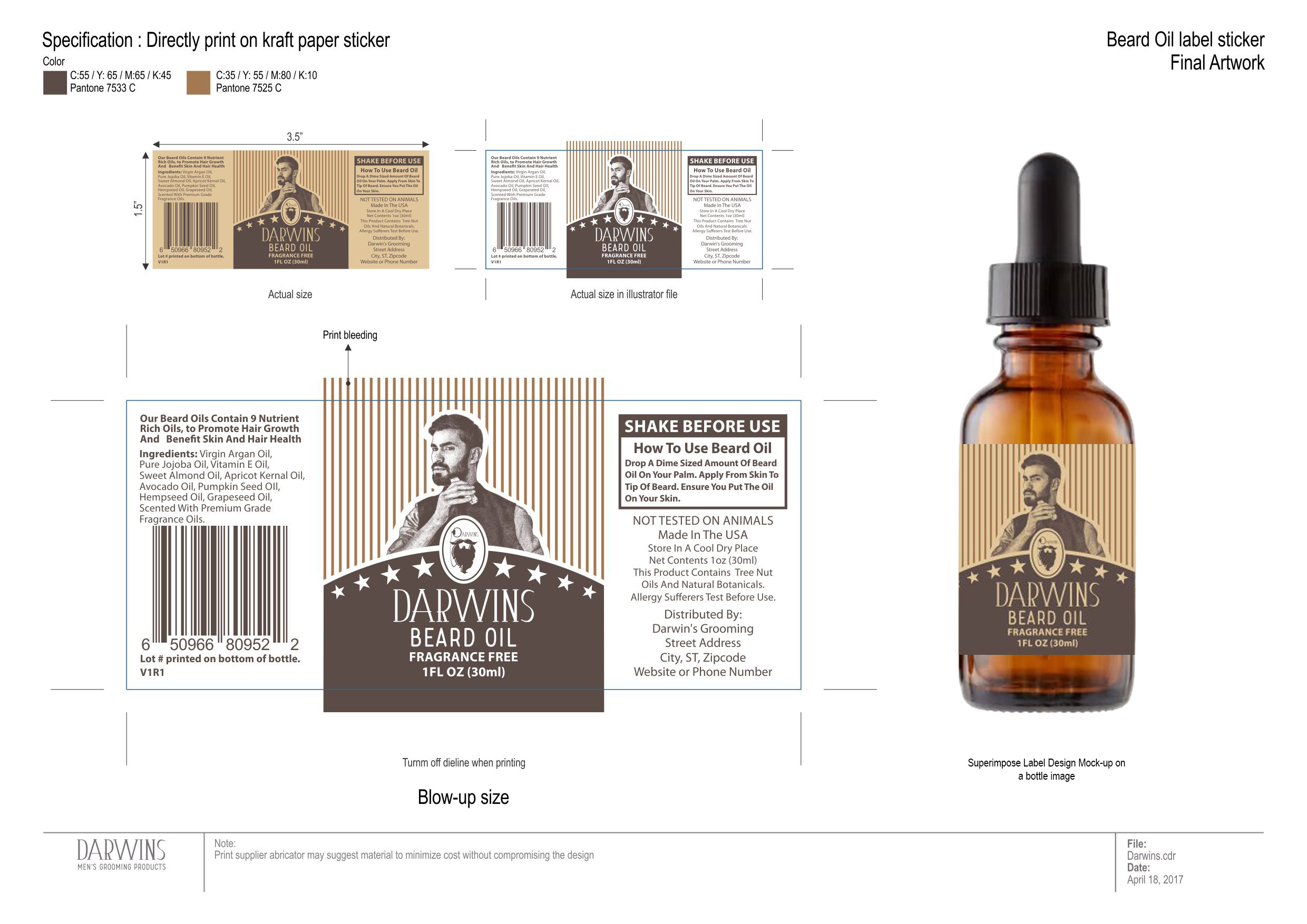 Example of Express Label Design