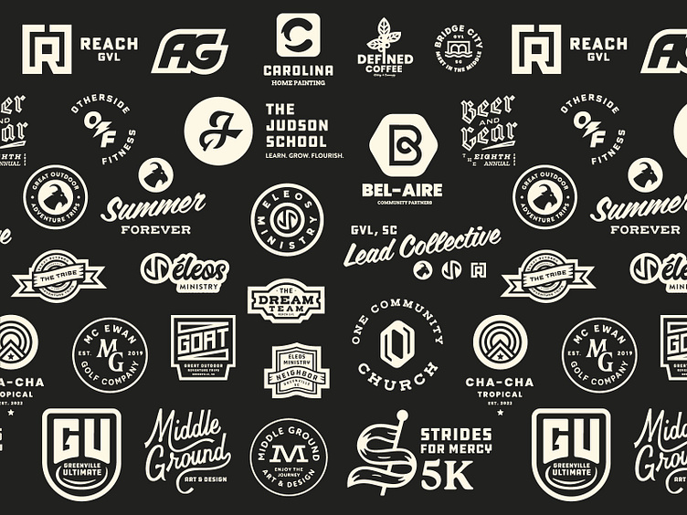 Middle Ground Co. Logo Round-Up by Mikey Hayes on Dribbble