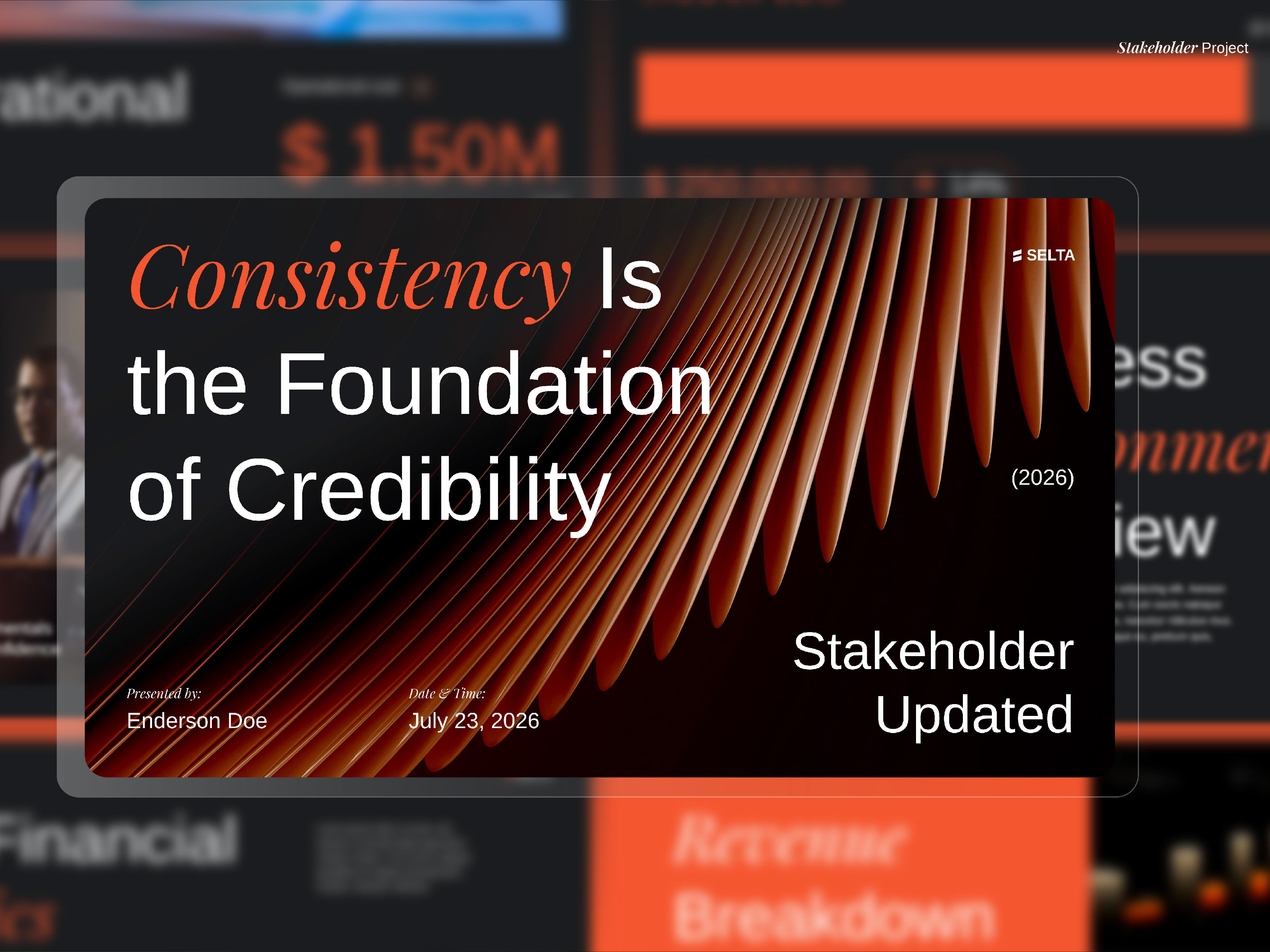 SELTA Stakeholder Updated Presentation business presentation editorial design pitchdeck powerpoint powerpoint template presentation presentation design service design simple slides stakeholder mapping technology design