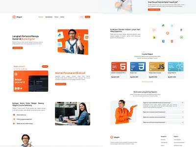 Wagmi Course - Landing Page clean design clean website course website landing page ui ui design