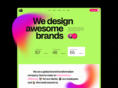 Creative Design Agency Concept agency agency website branding concept creative creative agency design digital digital agency homepage landing studio ui ux web