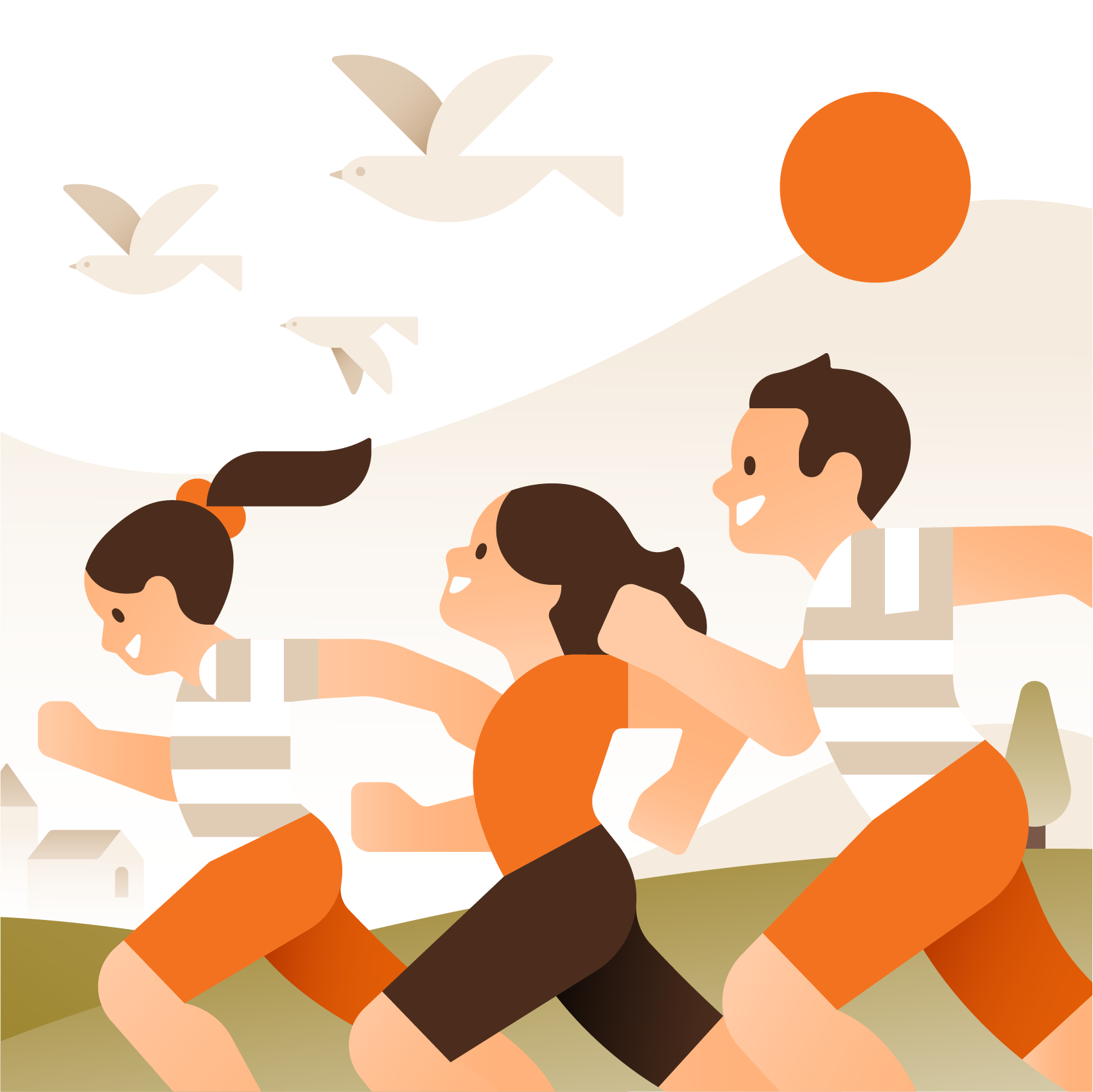 Hanwha General Insurance character children cover editorial insurance woman