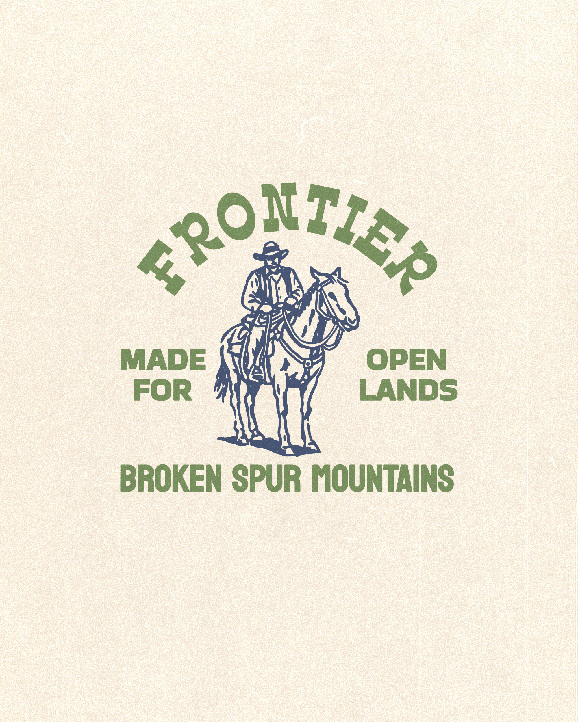 Frontier Cowboy Graphic Design adventure brand identity branding cowboy design graphic design hand drawn horse illustration logo logo design merch merchandise outdoor tshirt vector vintage vintage design vintage illustration visual