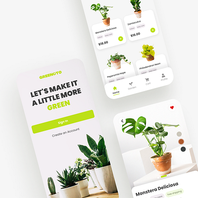 Plant Shop App app figma mobile design ui design uidesign