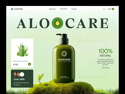 Aloocare — Skincare E-commerce Website Design beauty product beauty product website beauty website beautyui best design agency designagnecy ecommerce ecommercedesign landing landing page seative shopifydesign skin health skin treatment skincare skincare website skincarebrand uiux web design website