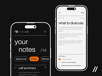 Notes Mobile IOS App android animation app app design app interaction articles dashboard design design ui interaction ios mobile mobile app mobile ui motion note online text ui ux