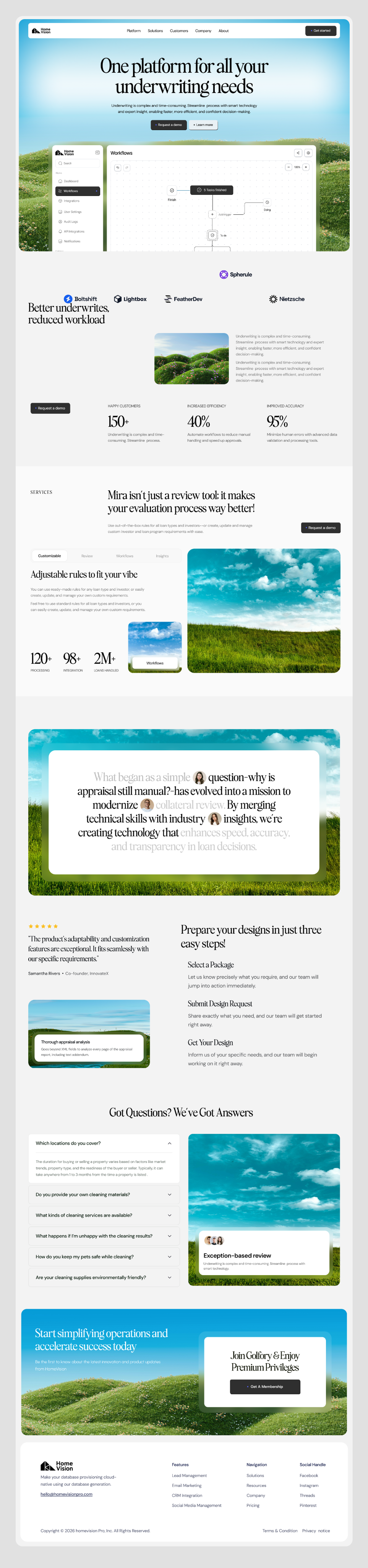 Example of Website UI Design (Concept + 5 Subpages)