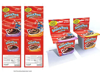 Snack Pack Packaging Design 3d 3d modeling 3d rendering branding design design graphic design illustration