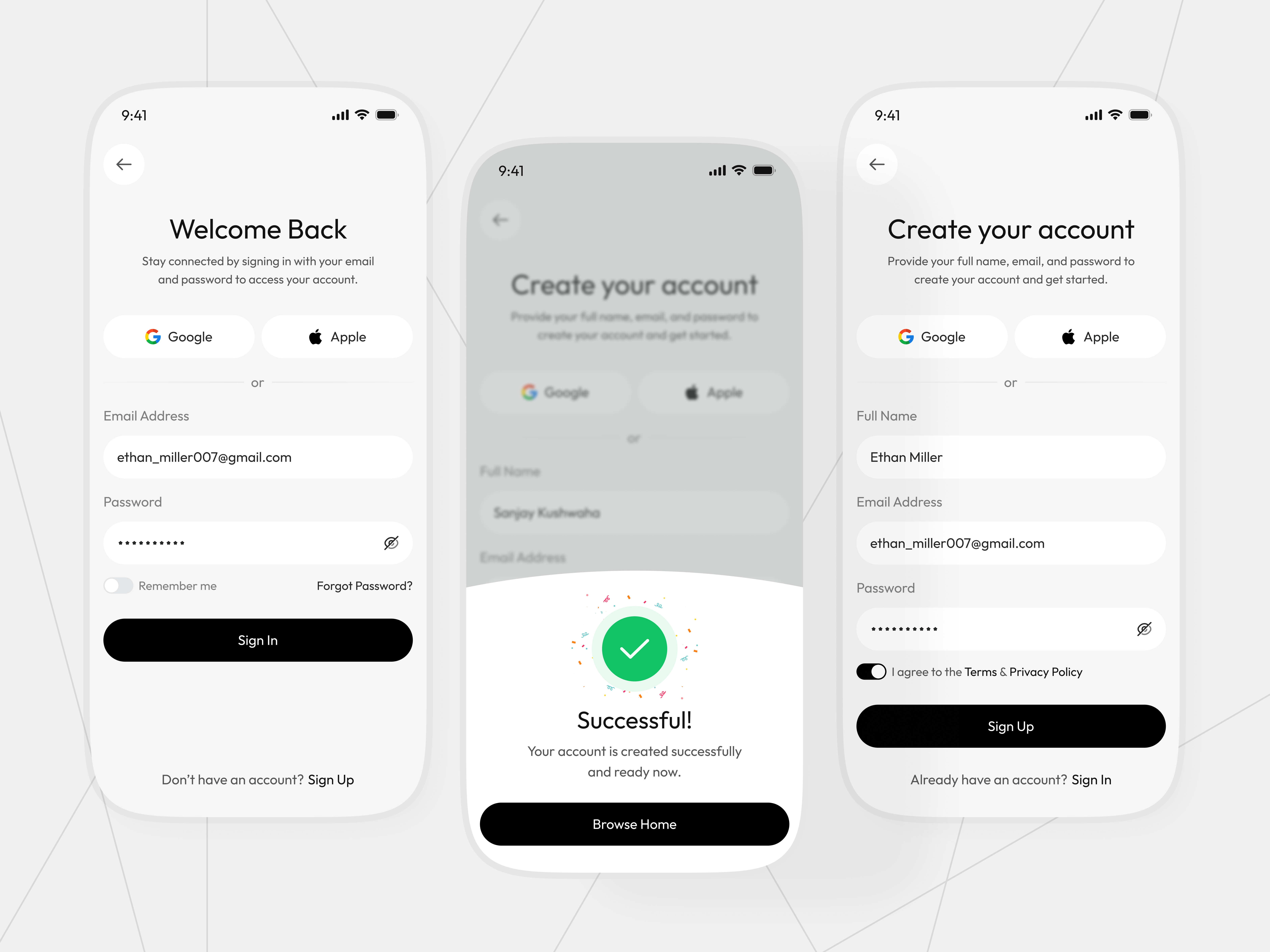 Smart Transit Mobile App - Login, Signup Screen UI app design black and white app bus login screen metro mobile app navigation public transport app route planner signup screen smart city smart transit tracking app train transit app transportation ui