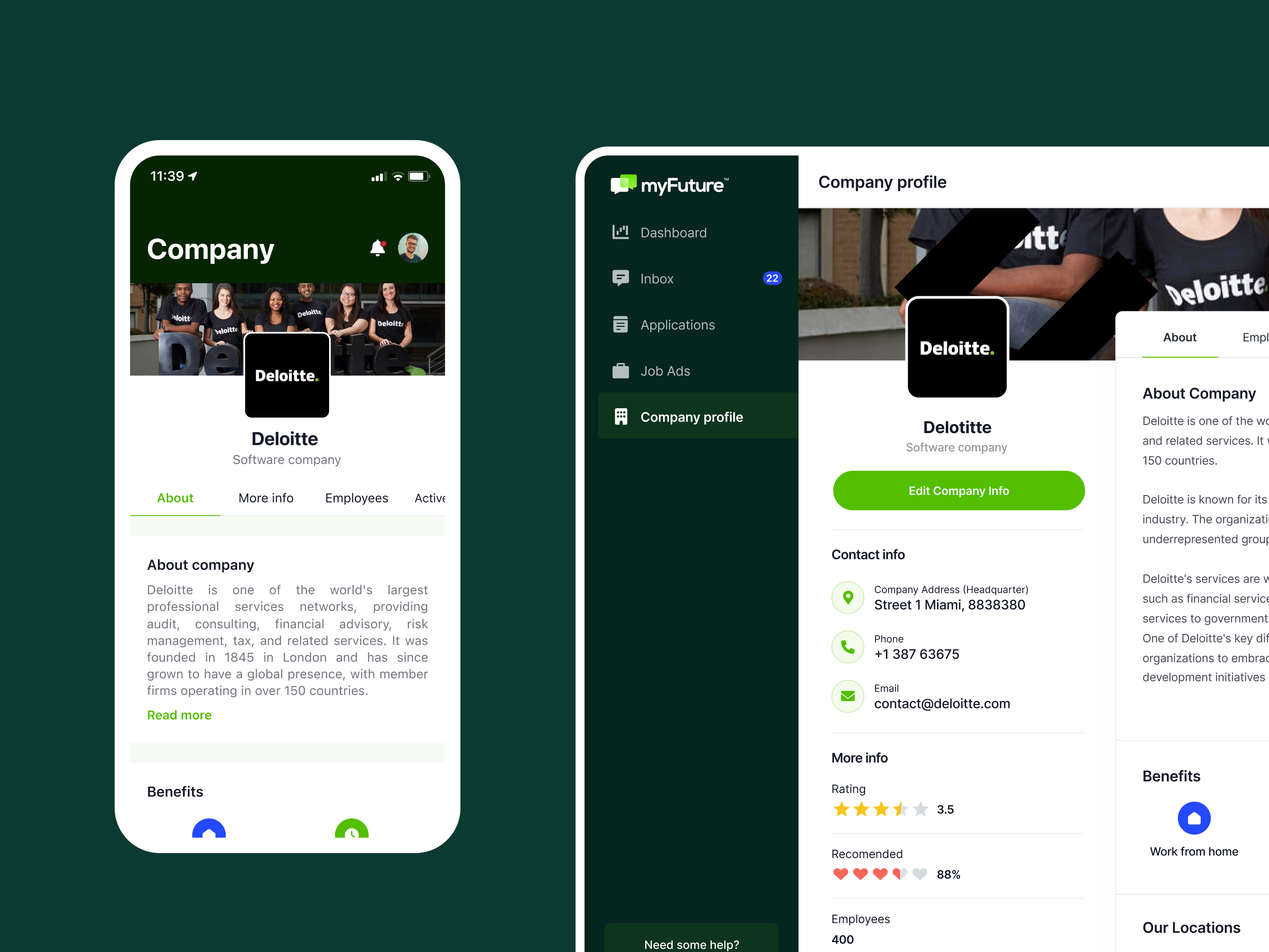 Example of Web & Mobile App Design