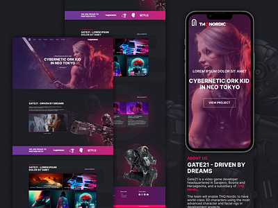 G21 - Website redesign idea design gaming landing page ui design uiux web design website