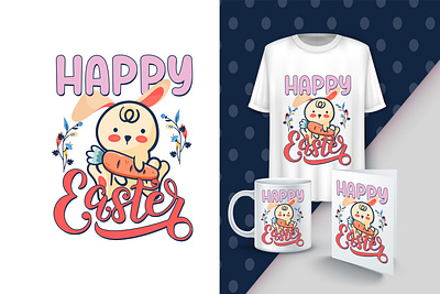 Happy Easter Day T-shirt Design. easter easter day easter t shirt graphic design t shirt t shirt design