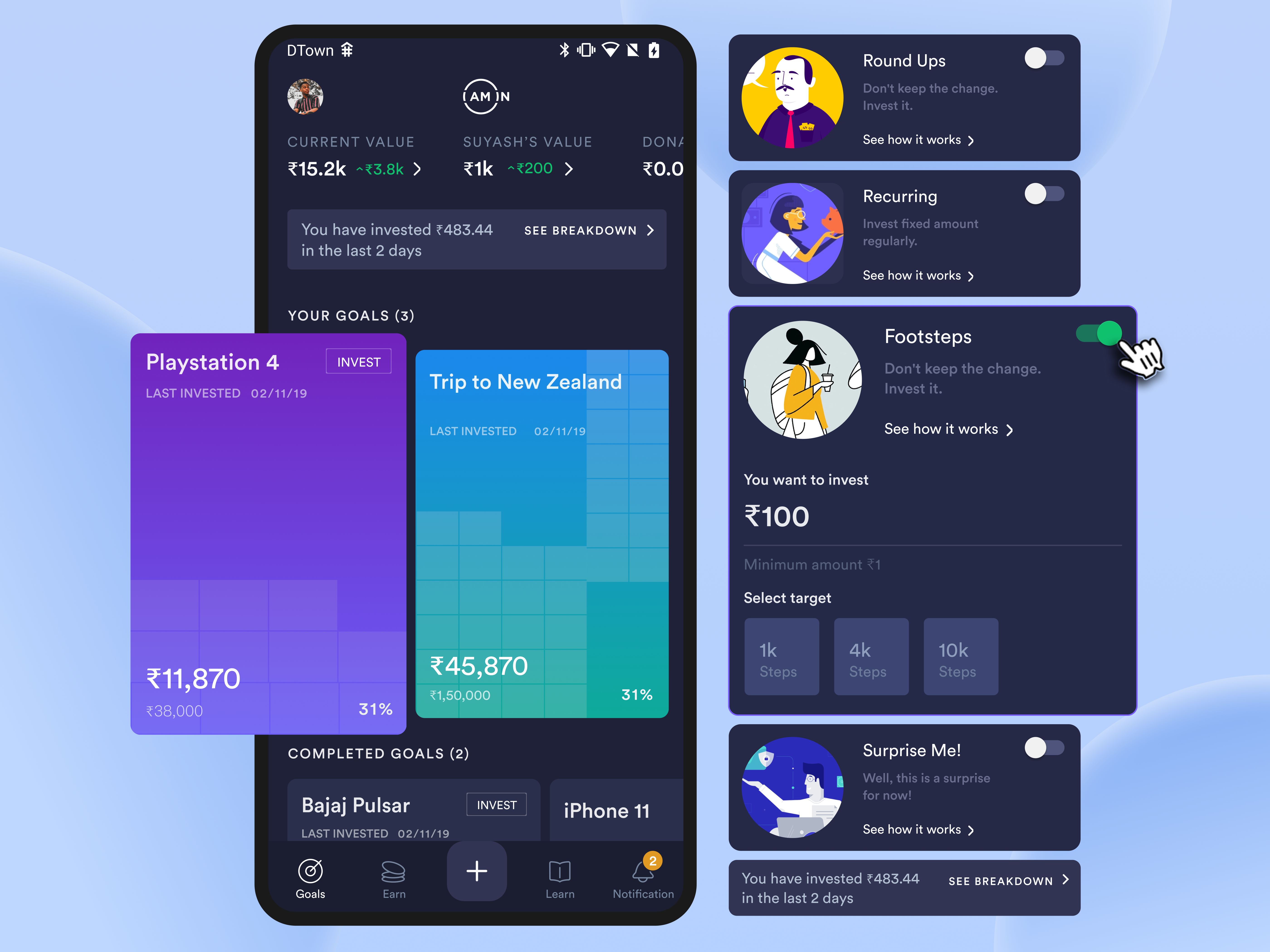 Example of Fintech UX – Gamified Financial Literacy Platform for IAMIN