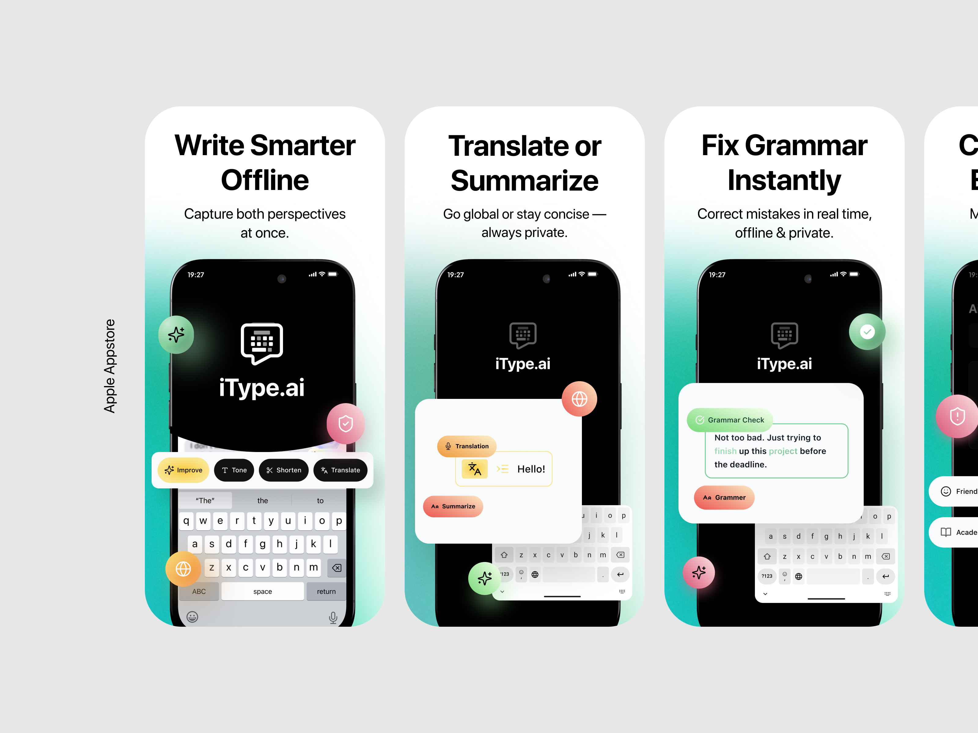 App Store Visuals, Engineered to Convert | iType AI ai app app design app store appstore appstore screenshots branding clean design dribbble shot interface ios minimal design mobile app product design sass startup ui ui design ux design
