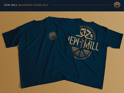 New Mill Tee branding design district north design illustration new hampshire nick beaulieu typography