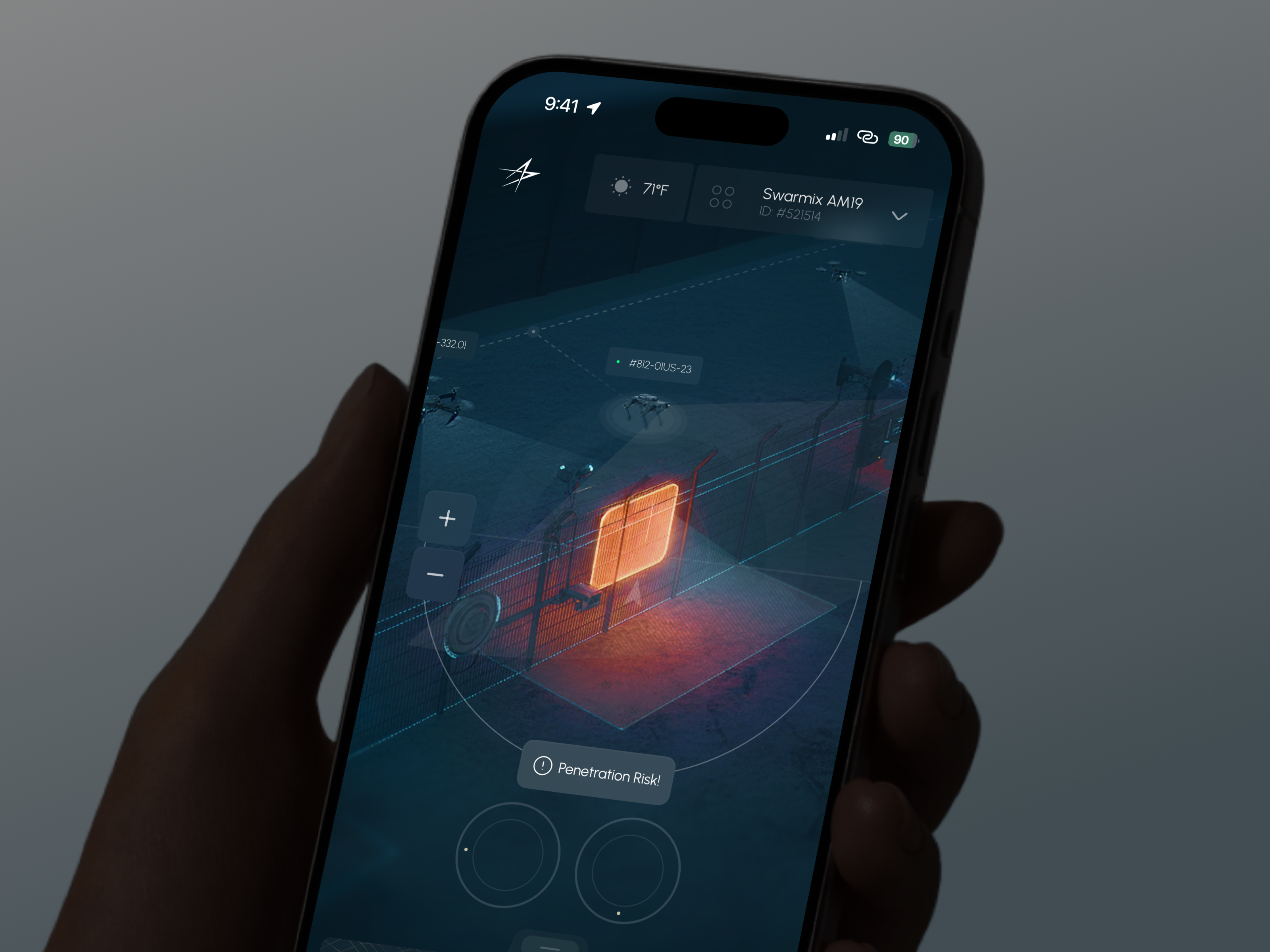 Lockheed SaaS - Drone Defense Mobile App admin ai app b2b business control crm defense design drone interface mobile mobile app mobile design product saas software ui ux