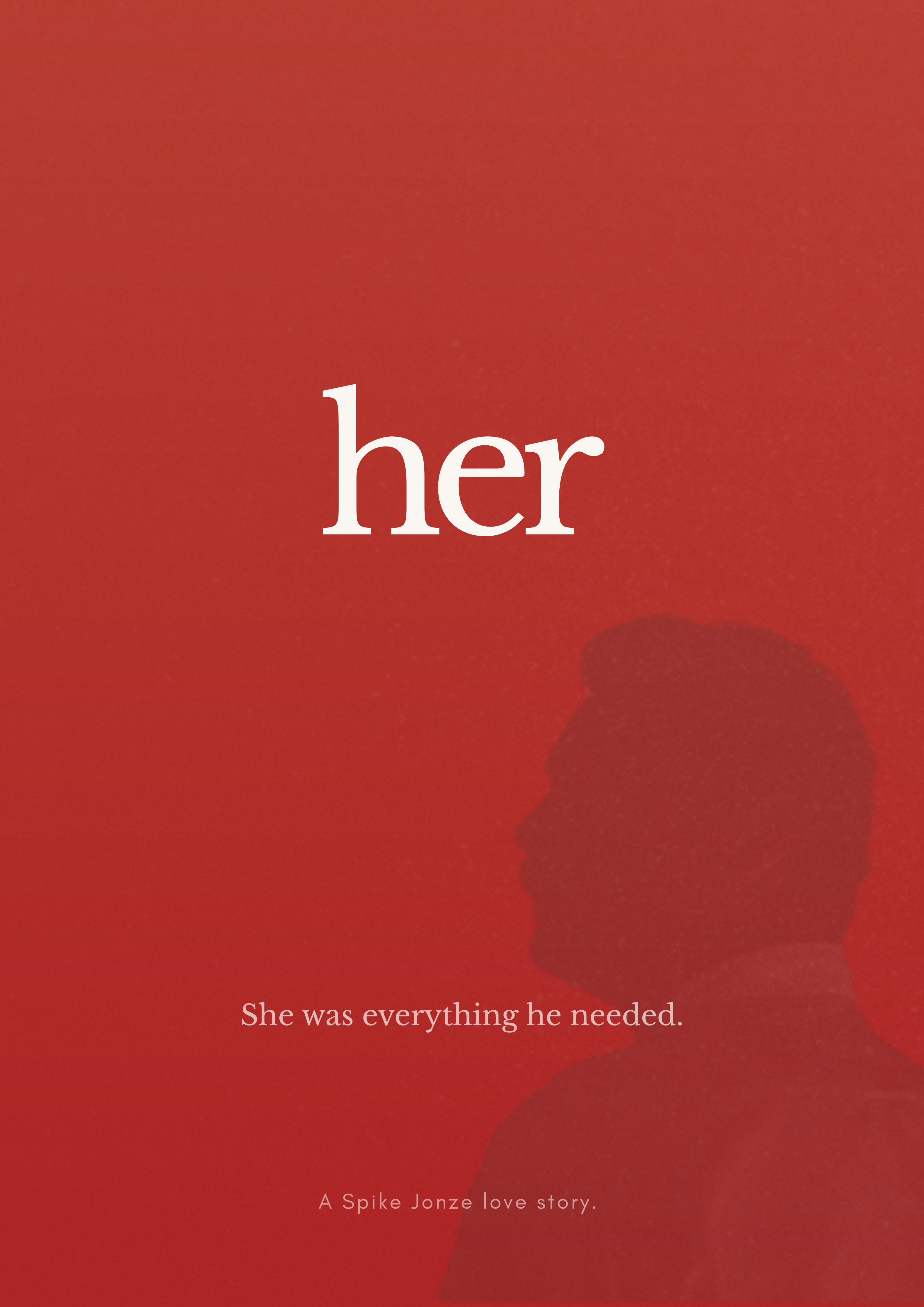 Her Poster Redesign design graphic design movie poster movie poster redesign poster redesign print print design redesign