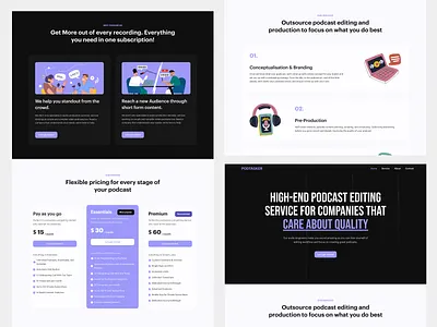 Podcast streamer landing page landing page podcast streamer web design
