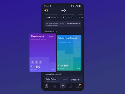 Fintech UX - Tackling Financial Literacy Gaps with IAMIN animation app business design fintech mobile app netbramha ui ux