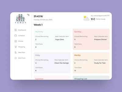 Framzy Webapp Design dashboard glassmorphism todo app webapp