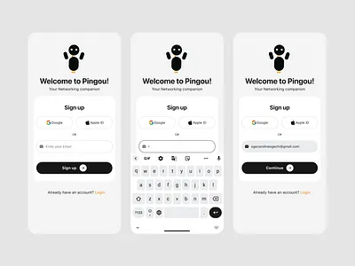 Sign up flow app desig design product design sign up ui ui design