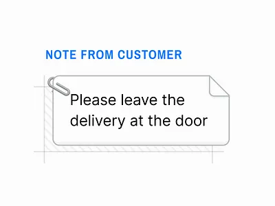 [note from customer] application component design note notes notification paper ui ui design ux