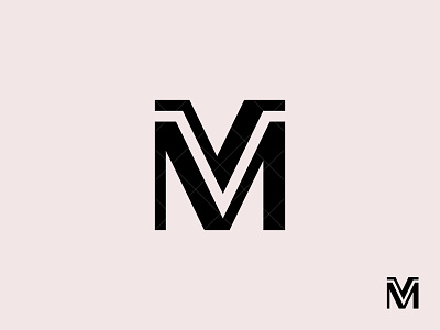 MV Logo branding design icon identity illustration lettermark logo logo design logotype m minimalist monogram mv mv logo mv monogram typography v vm vm logo vm monogram