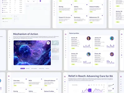 eDetail Aid | Healthcare App dashboard digitalsalesaid eda edetailaid healthcare navigation salesaid ui ux