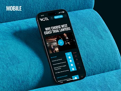 Website Redesign, Bold Overhaul - Home Mobile adaptive advocate branding design graphic design interface law firm mobile prototype site ui user experience user interface ux uxui web webdesign website wireframe