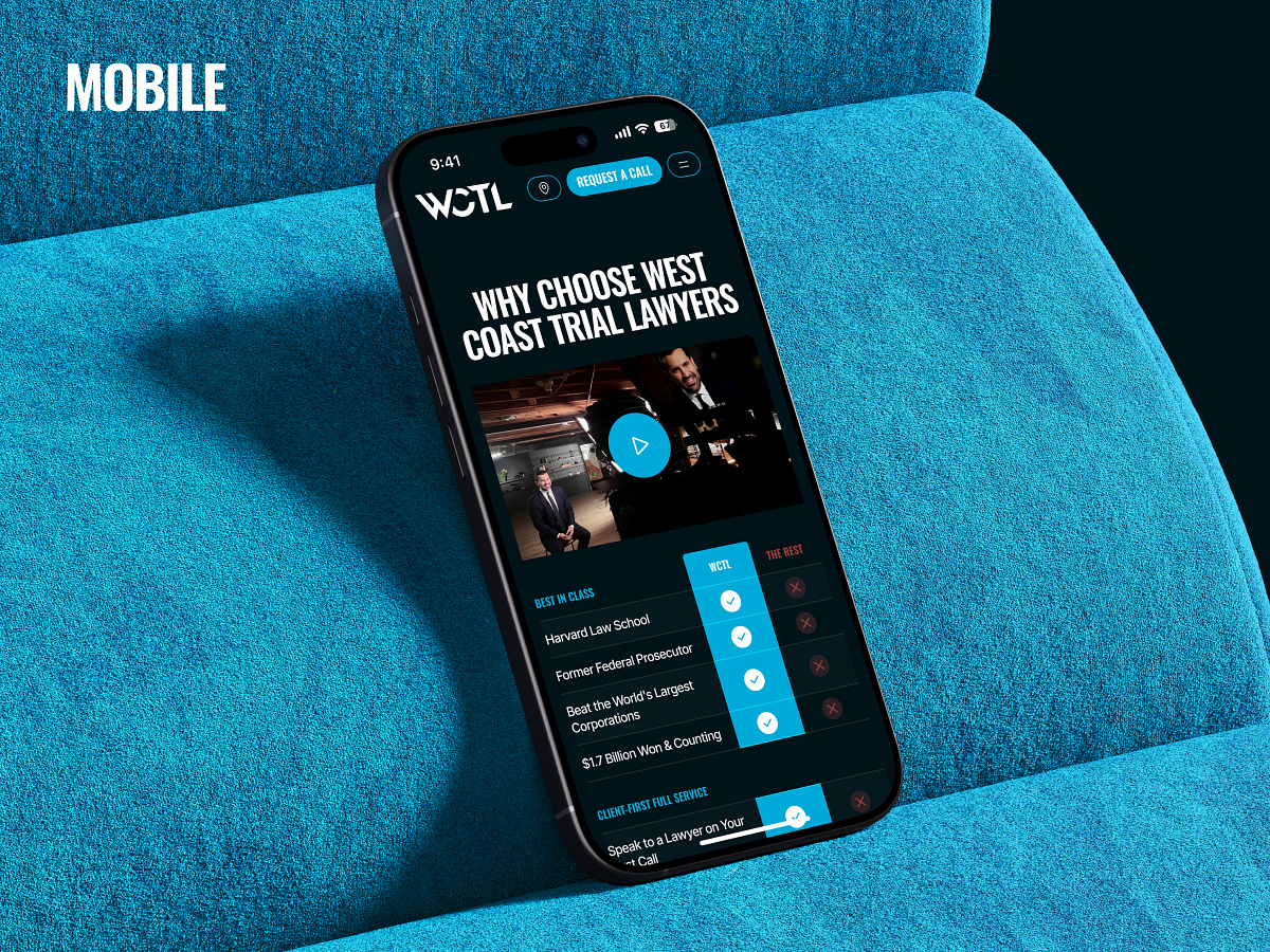 Website Redesign, Bold Overhaul - Home Mobile
