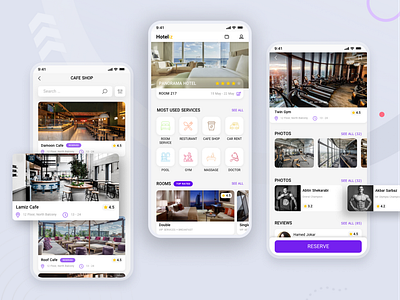 Hotel Services App figma hotel app mobile app services app