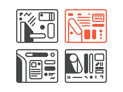 UI Ideas art bold button concept elements idea placeholder position screen shapes simple sketch ui vision wireframe