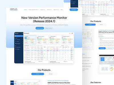 DBPlus Landing Page Design glassmorphism luxury website modern landing page premium website saas landing page ui ui ux website design