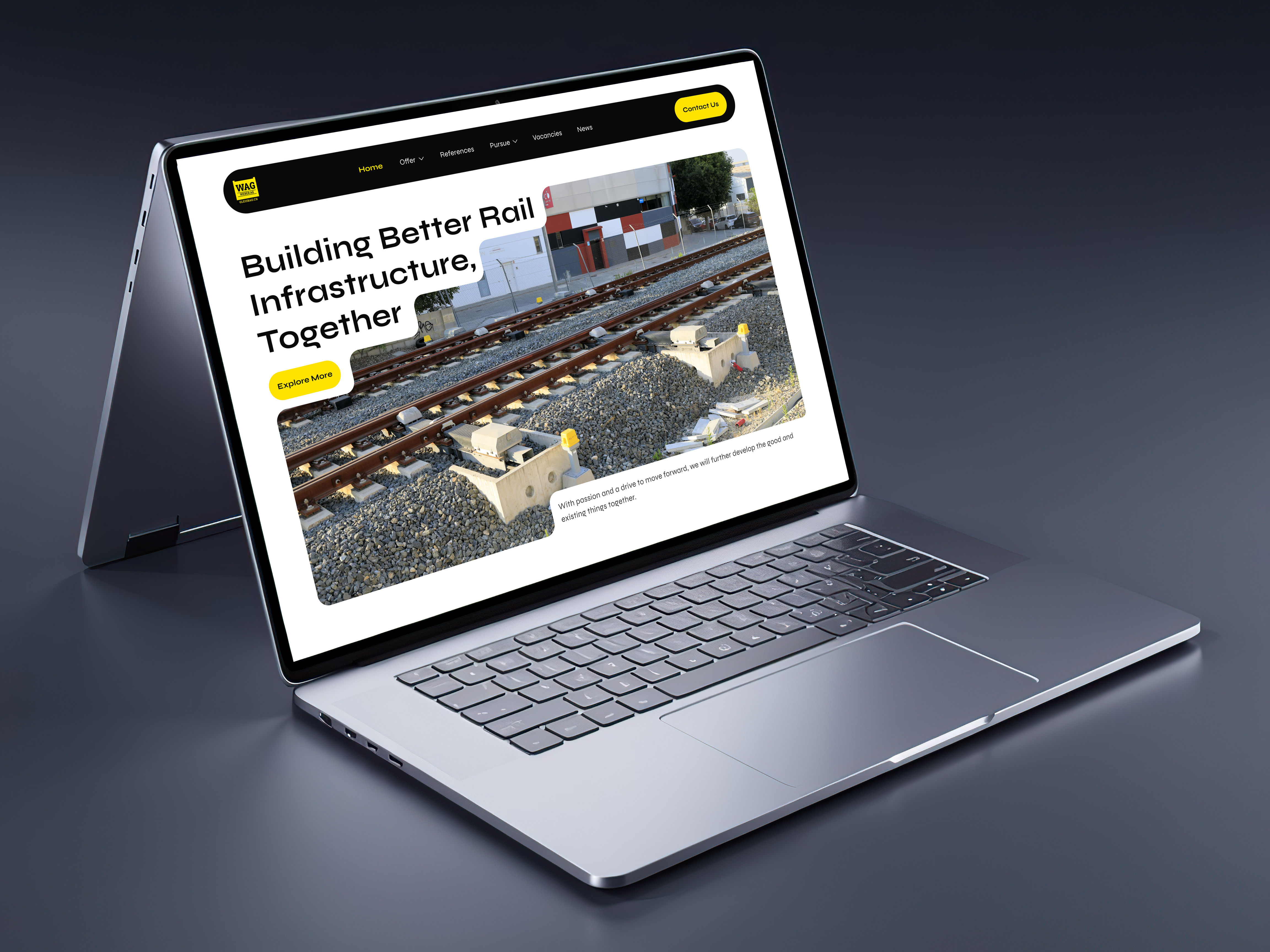 Webreg Website Design construction landing page construction website glassmorphism luxury website modern landing page premium website ui ui ux website design