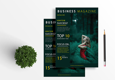 Business Magazine Cover Design .! branding business magazine cover graphic design magazine design magazine flyer