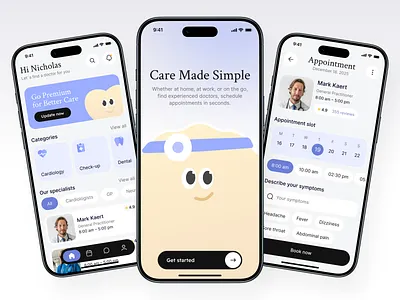 Healthcare Telemedicine Mobile App Design app app design application design booking app healthcare mobile mobile app mobile app design mobile ui modern app ui popular ui ui design ui ux ux video chat
