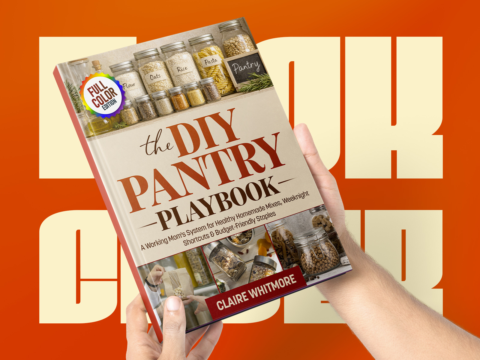 DIY Pantry Playbook – Book Cover Visual Design advertising design amazon kdp cover book cover design branding design commercial design cookbook cover ebook cover graphic design marketing visuals minimalist design modern design packaging design photoshop design print design product mockup product presentation promotional graphics social media design typography layout visual identity