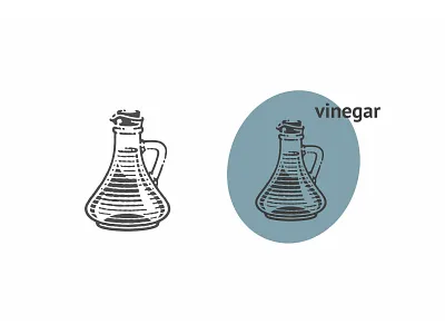 Engraving-style icon for potato chip packaging. bottle branding engraving etching icon illustration pen and ink vector engraving vinegar woodcut