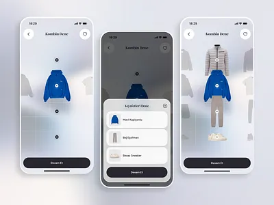 Wardrobe & Outfit Planner combine design mobile app modal out fit builder ui ux wardrobe wdrobe