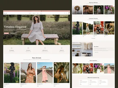 BELLA — E-commerce Website Design for Fashion Boutique boutique website branding design creative website digital design ecommerce website fashion website landing page design luxury website minimal web design modern website online store design responsive web design retail website shopify design ui ux design web design inspiration webflow design website layout woocommerce website wordpress website