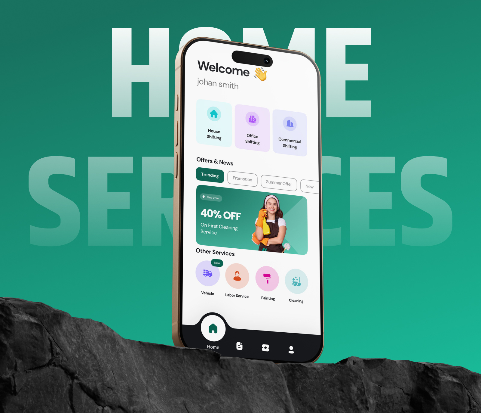 Home Services & House Shifting App UI/UX Design | Apptechies appdesign designsystem homeservicesapp houseshiftingapp logisticsapp mobileappdesign productdesign uidesign uiuxdesign uxdesign