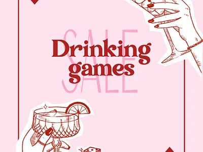 Promotional V-day sale post graphic design