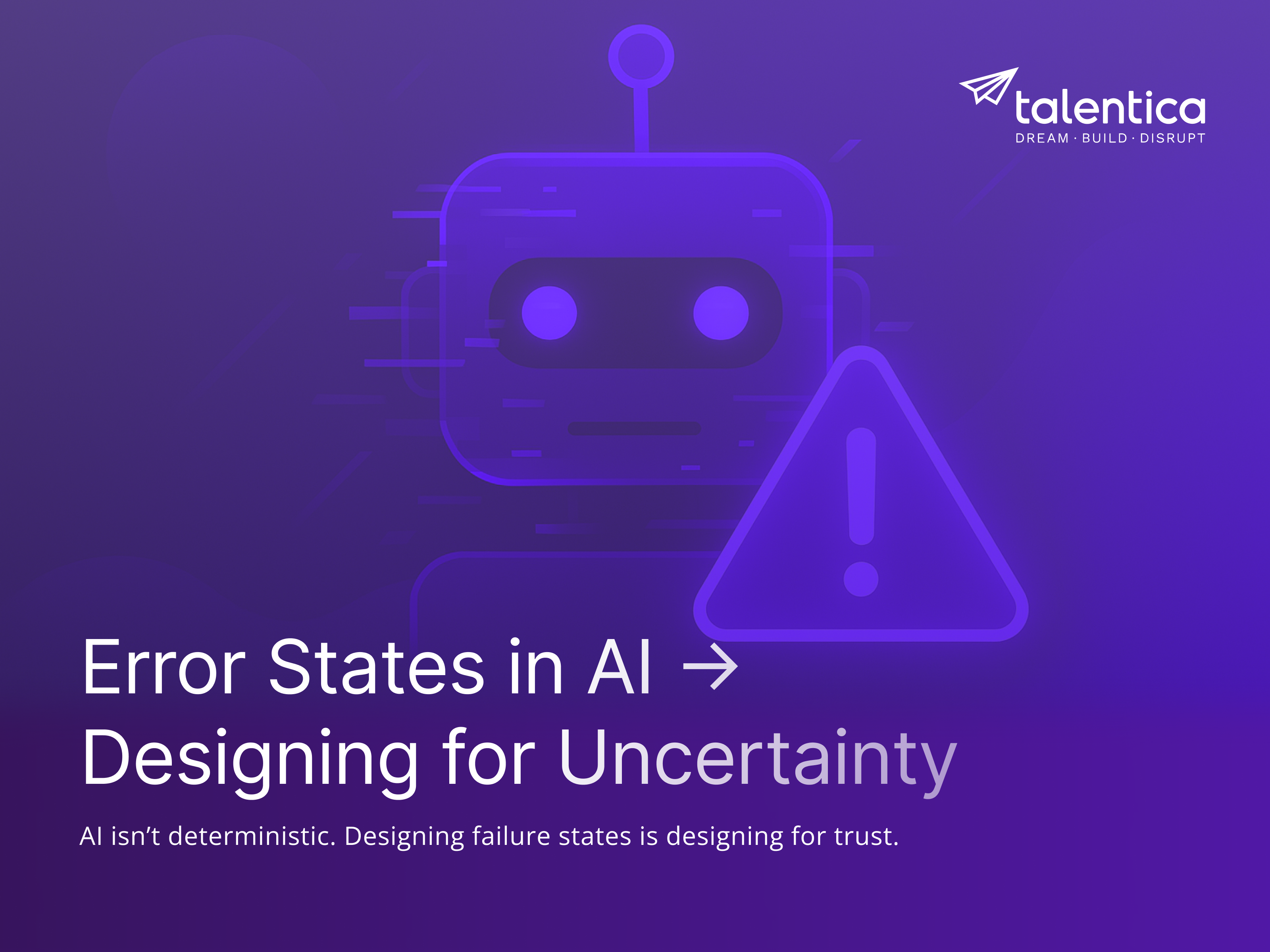 Error Patterns in AI aiproductdesign aiux conversationalui designsystems errorstates humancenteredai interactiondesign productdesign responsibleai saasdesign startupdesign trustbydesign uxdesign uxpatterns