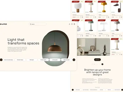 Lights - website branding ui ux website design