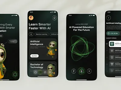 Ai education app design ai ai app ai education app animation app app design app designer app development course app design education app mobile app modern app motion graphics study app ui ui design ux