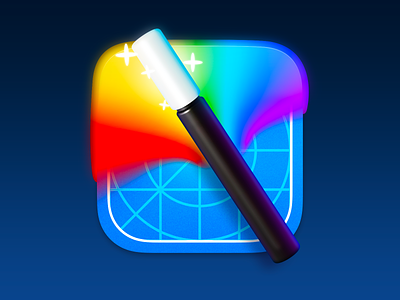 Magic Wand app icon macos magic rainbow wand